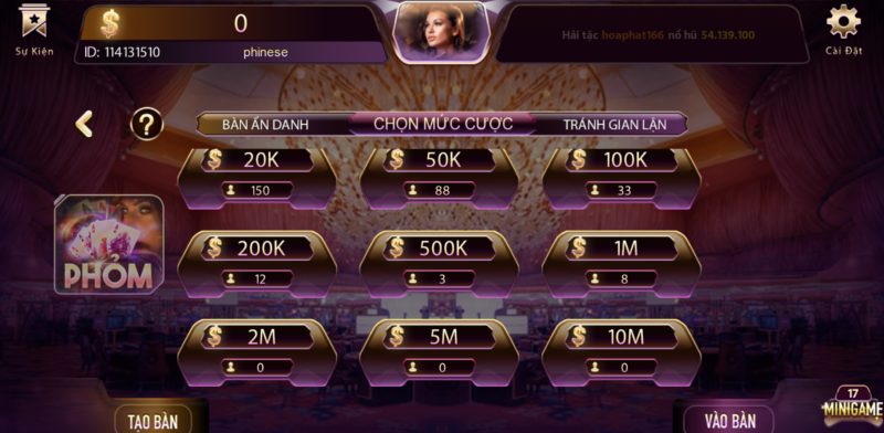 bi quyet choi phom dinh cao