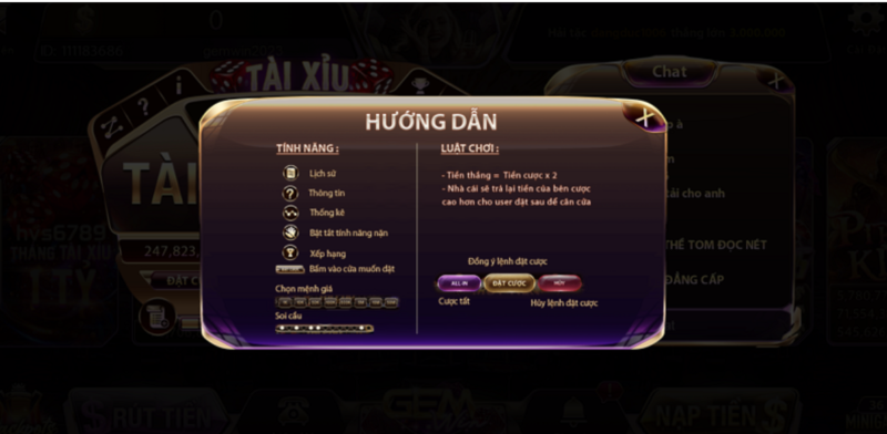 huong dan choi tai xiu